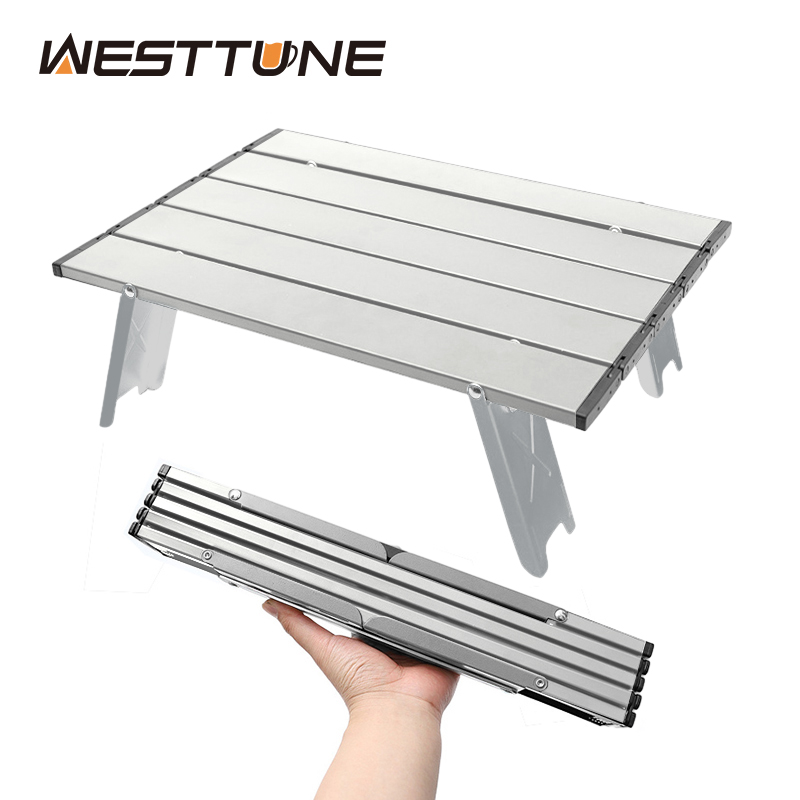 Outdoor Furniture Near Me - WESTTUNE Leichter Rolltisch, zusammenklappbar, für Rucksackreisen,