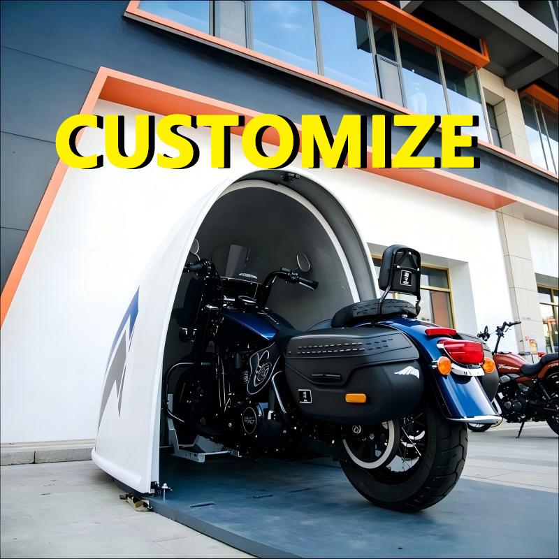 Outdoor Furniture Store - Jede Größe, maßgefertigter, sturmbeständiger Motorradunterstand für