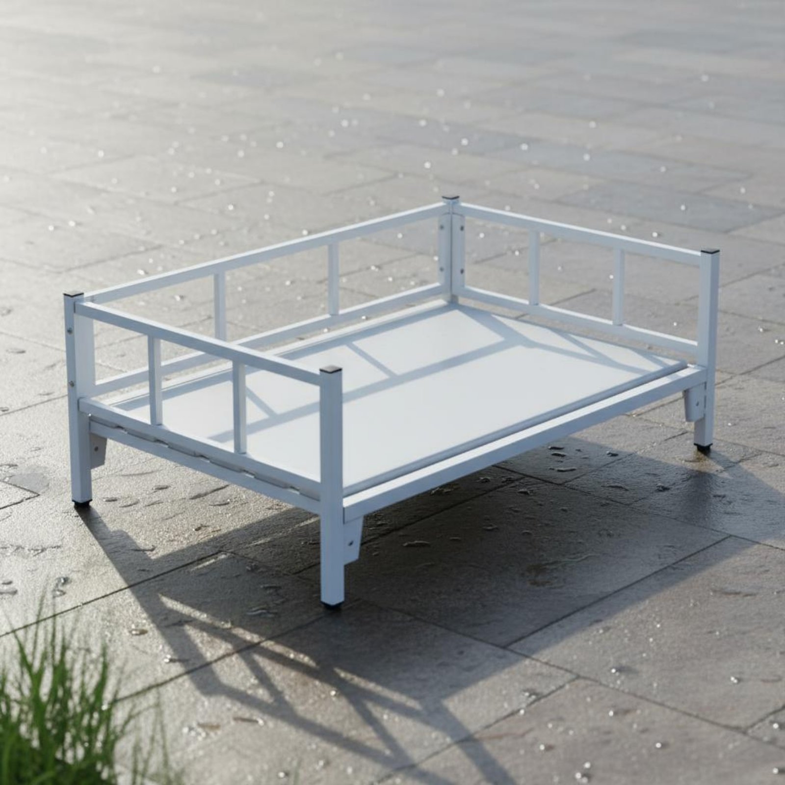 Outdoor Furniture Year Round - Gehobenes Hundebett für Ganzjahresnutzung, Erhöhtes Haustierbett