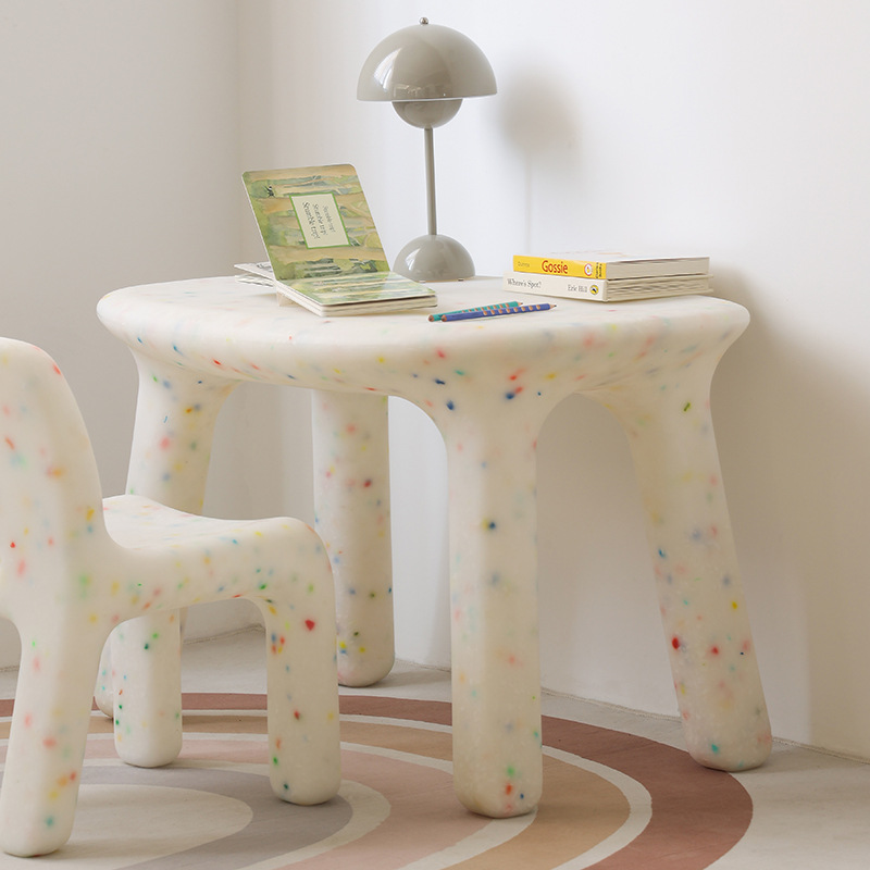 Outdoor Furniture Kids - Kinder-Schreibtisch- und Stuhl-Set mit Rückenlehne, niedriger
