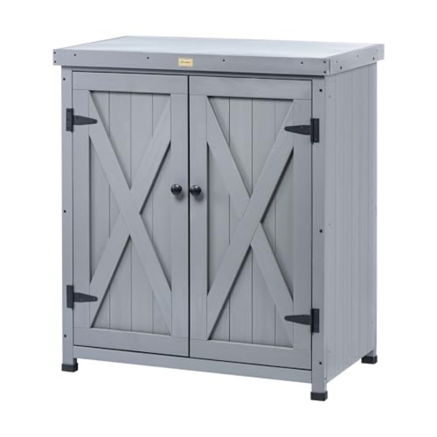 Garden Bench Metal - Wetterfeste Aufbewahrungsschränke für den Außenbereich, Garten-Werkbank
