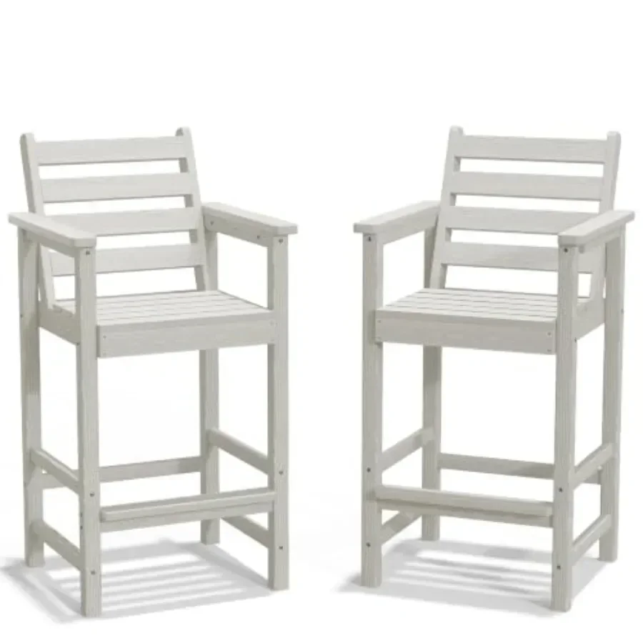 Adirondack Chair Wood - Hohe Barhocker im Adirondack-Stil aus HDPE