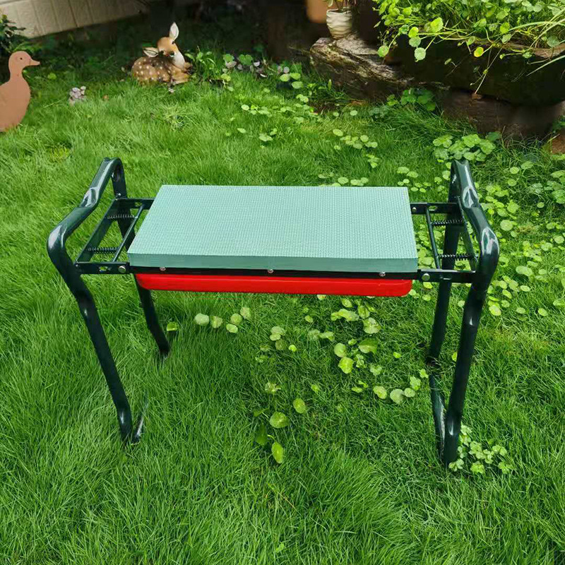 Garden Bench Metal - Tragbarer, faltbarer Garten-Kniesitz 2-in-1 Gartensitz &