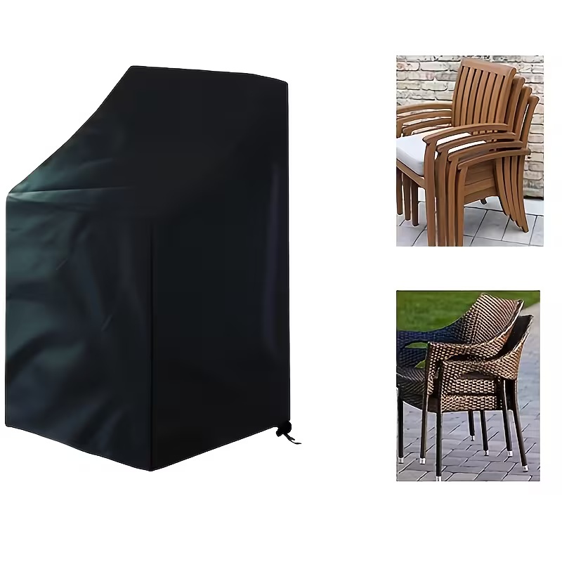 Outdoor Furniture For Patio - 1 Stück robuste, stapelbare Outdoor-Stuhlabdeckung, geeignet