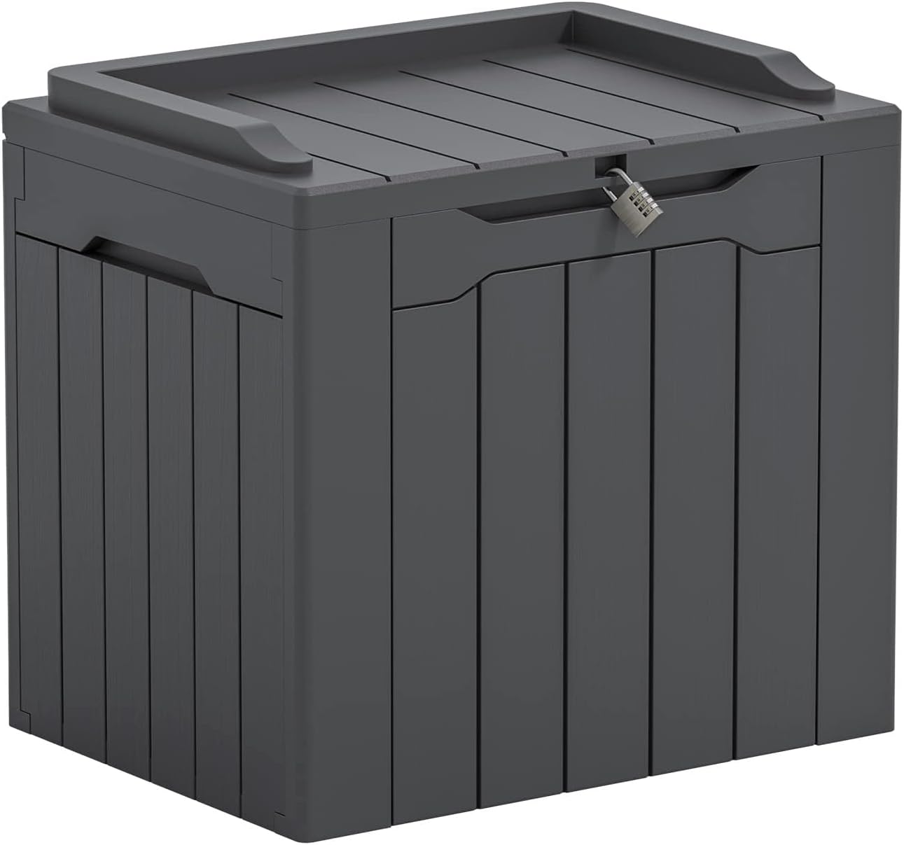 Outdoor Furniture With Storage - 31-Gallonen Outdoor-Aufbewahrungsbox mit Deckel für Gartenmöbel,