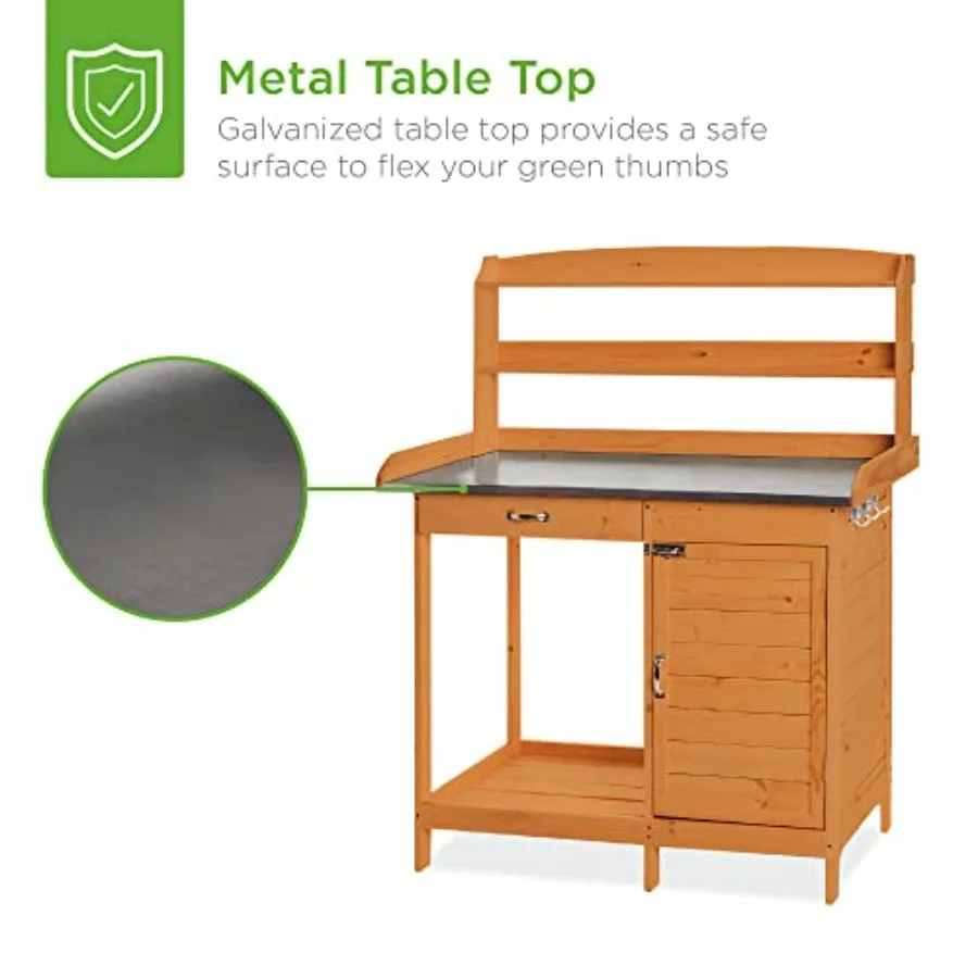 Garten-Arbeitsbank aus Holz fü – Garden Bench Metal Bewertung und Preis