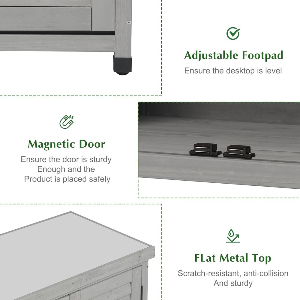 Outdoor-Aufbewahrungsschrank & – Garden Bench Metal Bewertung und Preis