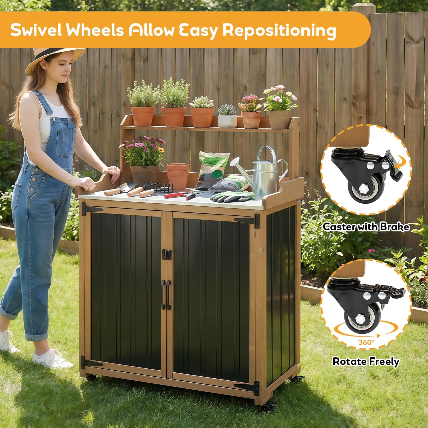 Pflanztisch mit Stauraum, absc – Garden Bench Metal Bewertung und Preis