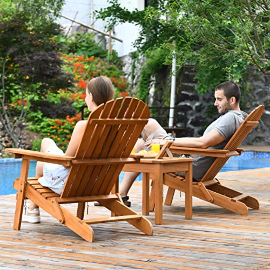Adirondack-Stuhl-Set, 3-teilig – Adirondack Chair Wood Bewertung und Preis