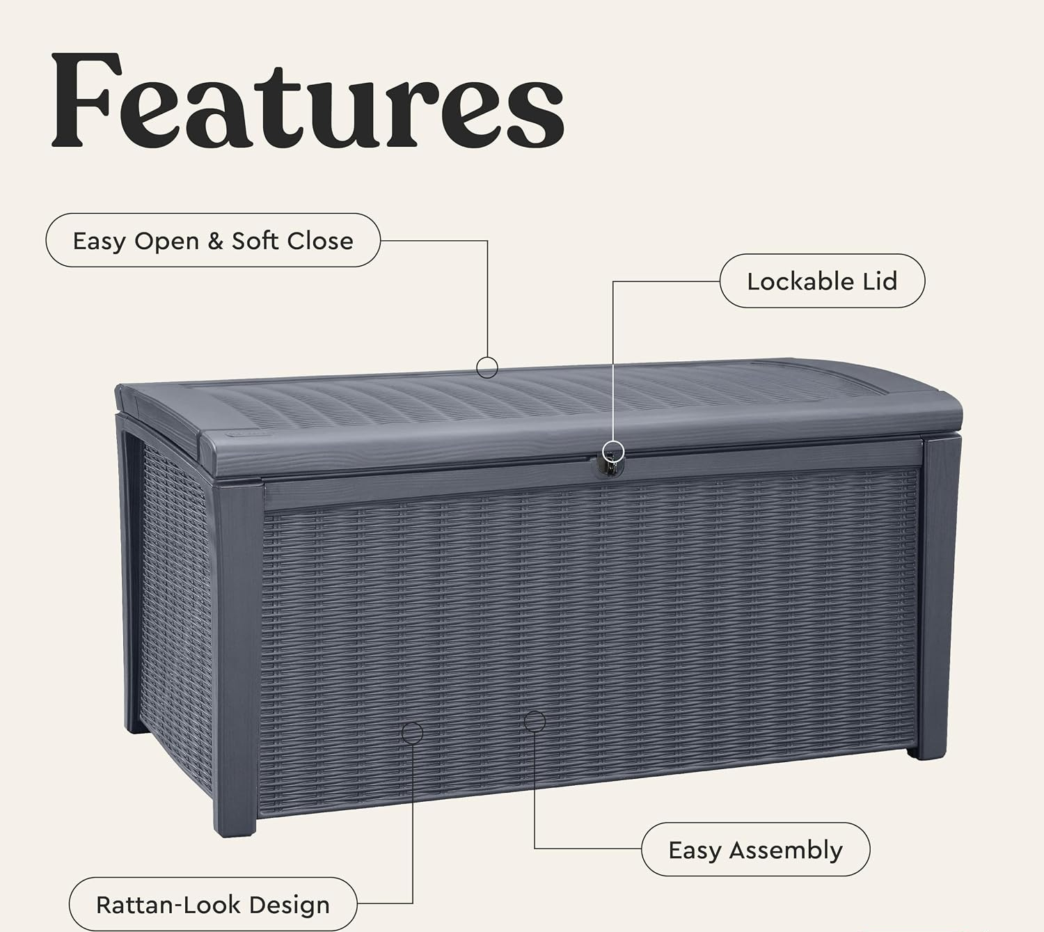 110 Gallonen Outdoor-Aufbewahr – Outdoor Furniture With Storage Bewertung und Preis