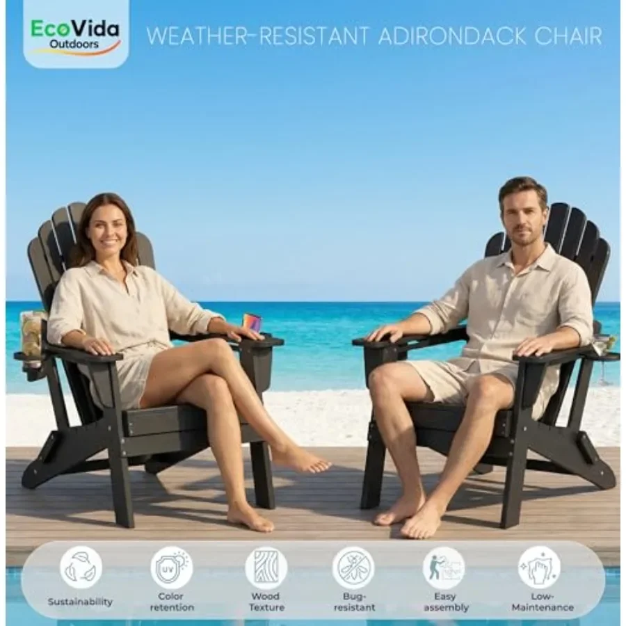 HDPE-Klappstuhl im Adirondack- – Adirondack Chair Wood Bewertung und Preis