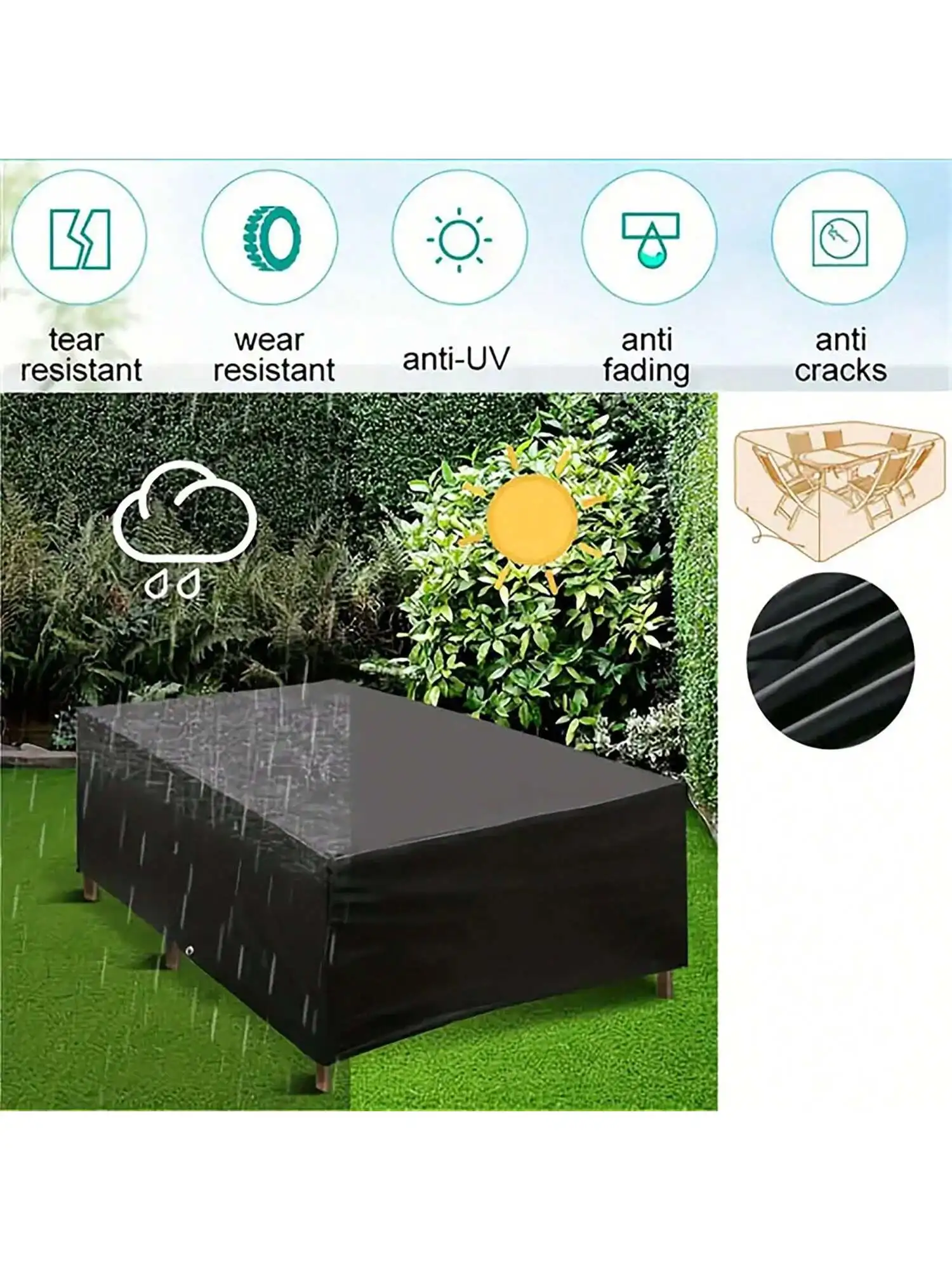 Multi-Size-Außen terrasse Gart – Outdoor Furniture For Patio Bewertung und Preis