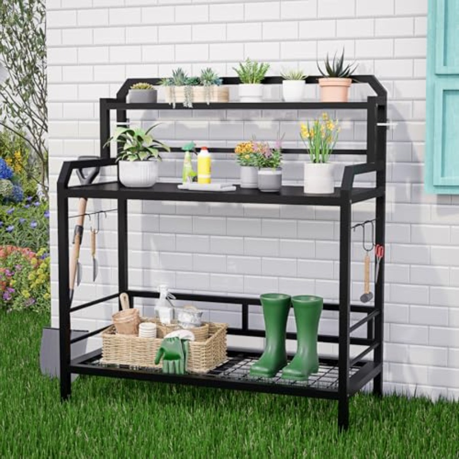 Outdoor-Metall-Pflanzentisch m – Garden Bench Metal Bewertung und Preis