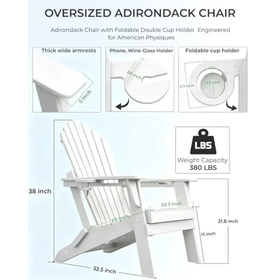 HDPE-Klappstuhl im Adirondack- – Adirondack Chair Wood Bewertung und Preis