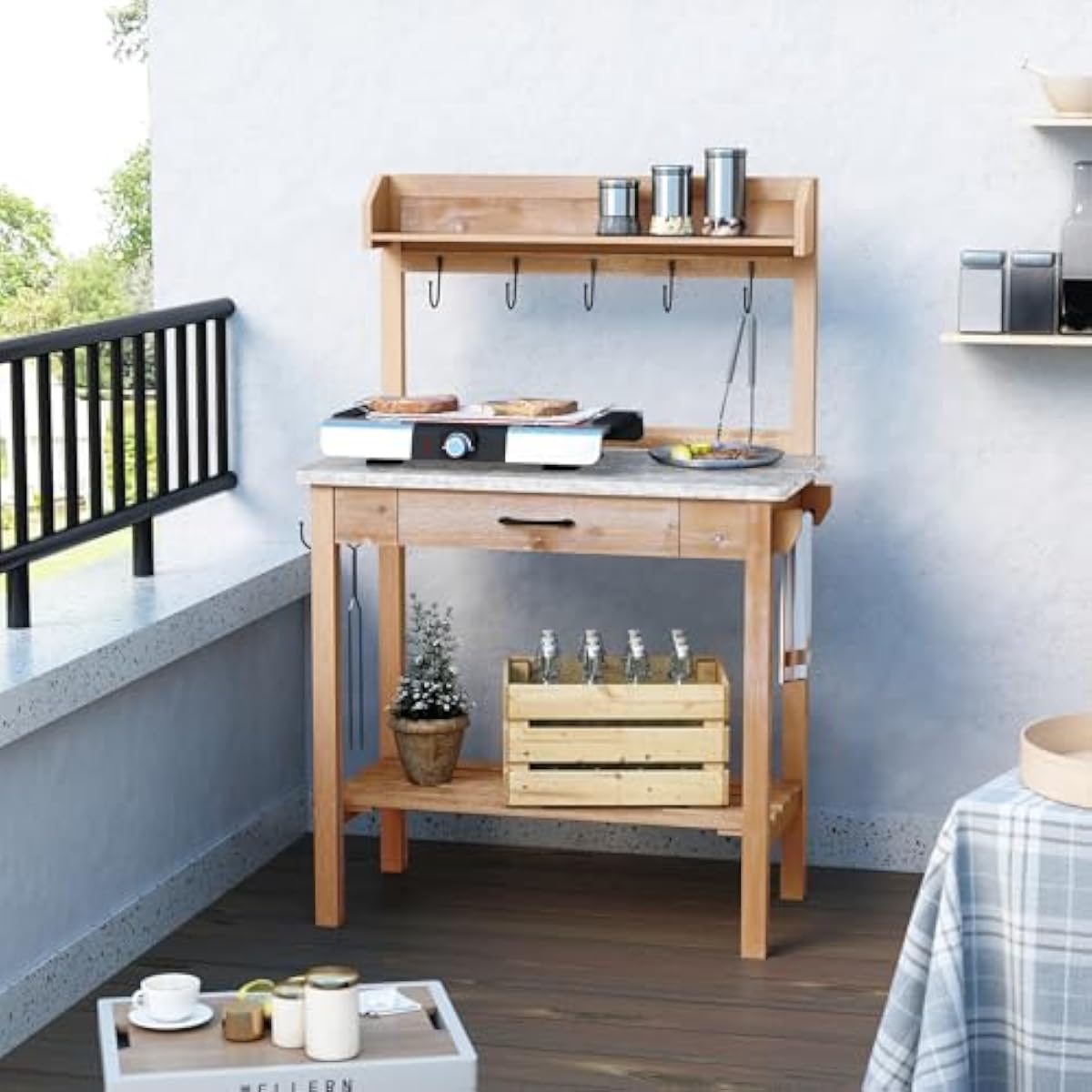 Gartentisch für den Außenberei – Garden Bench Metal Bewertung und Preis