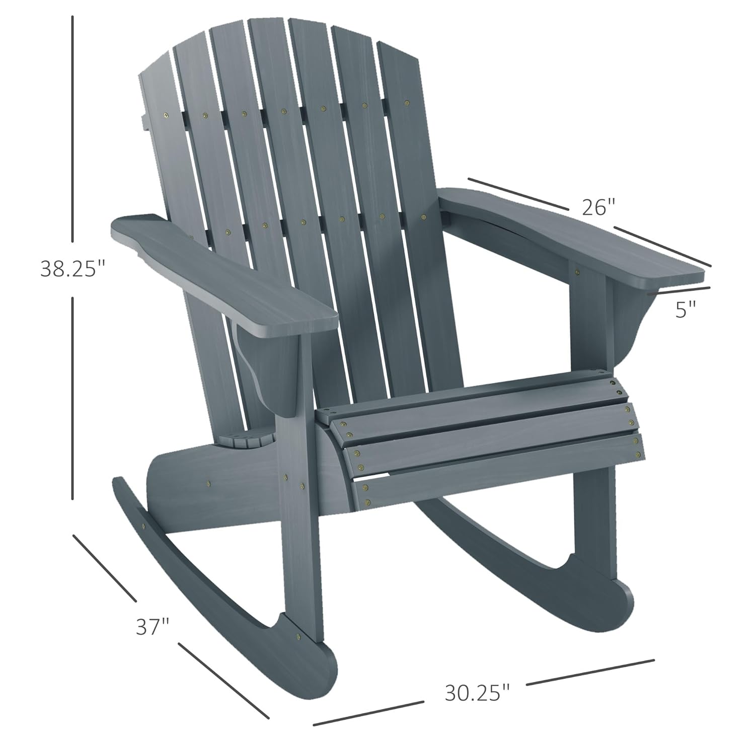 Holz-Adirondack-Schaukelstuhl  – Adirondack Chair Wood Bewertung und Preis