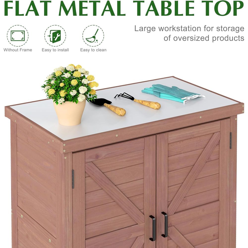 Gartenschrank & Pflanztisch mi – Garden Bench Metal Bewertung und Preis
