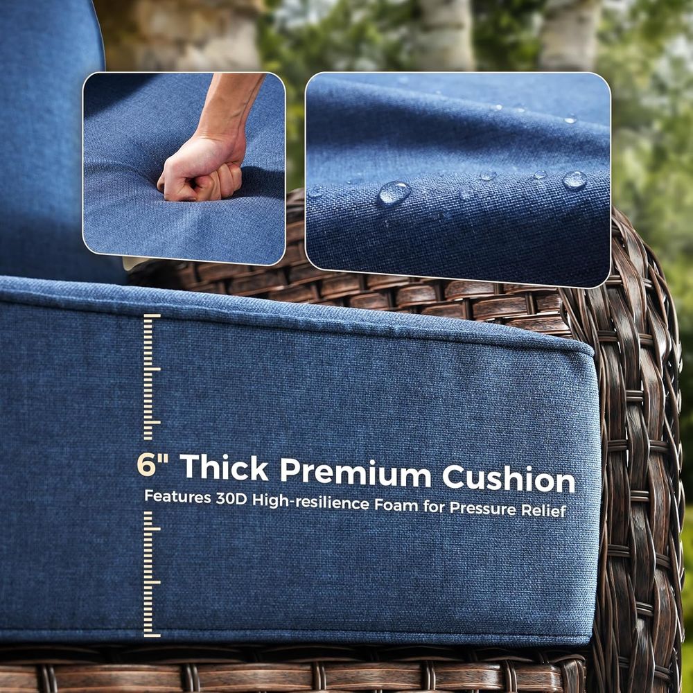 Outdoor-Möbelkissen, 6 Zoll di – Outdoor Furniture For Patio Bewertung und Preis