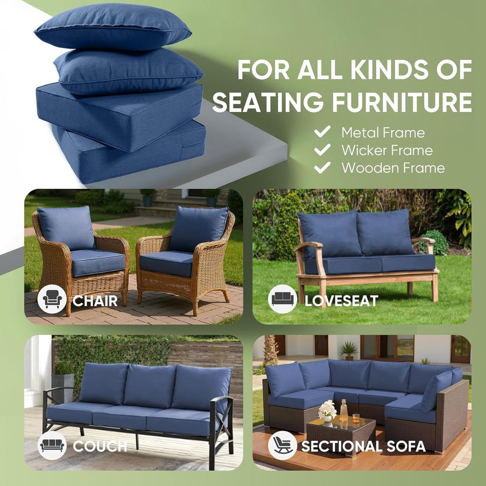 Outdoor-Möbelkissen, 6 Zoll di – Outdoor Furniture For Patio Bewertung und Preis