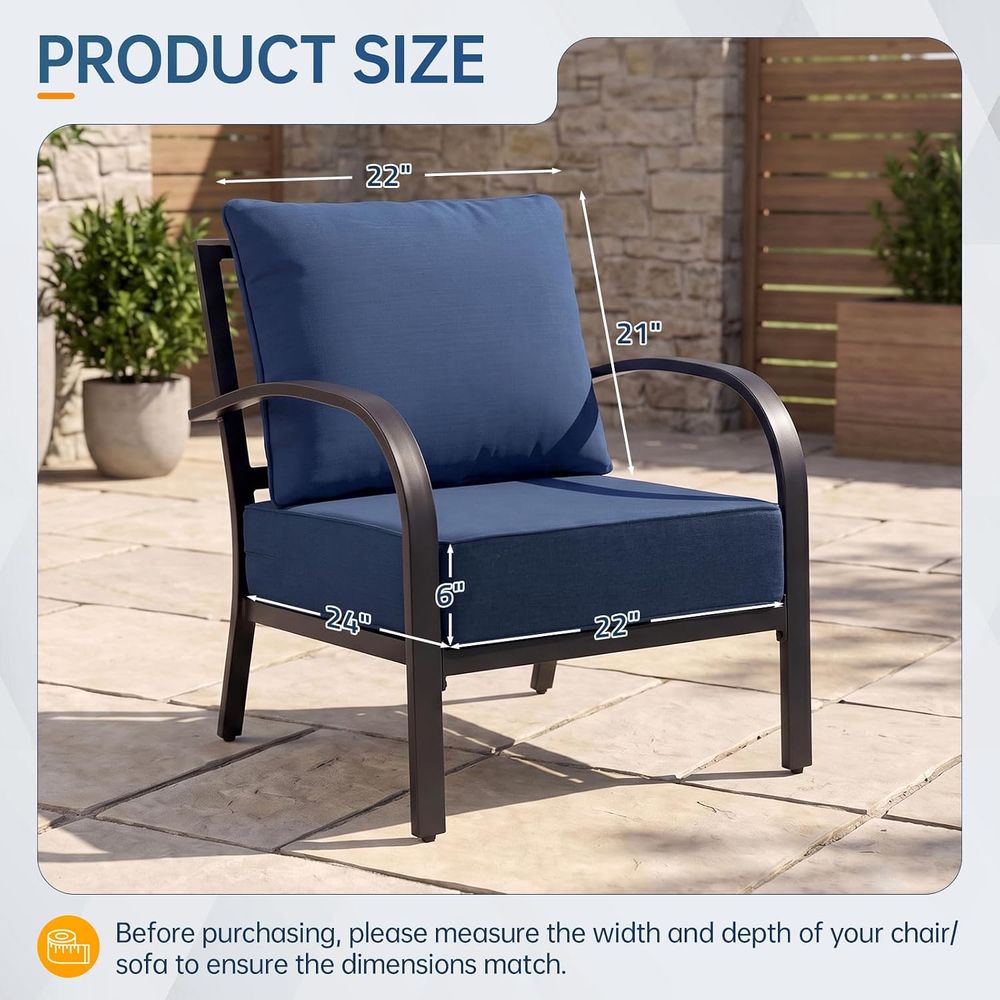 Outdoor-Möbelkissen, 6 Zoll di – Outdoor Furniture For Patio Bewertung und Preis
